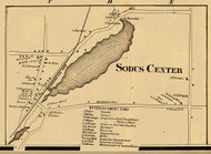 Sodus Center, New York 1858 Old Town Map Custom Print - Wayne Co.