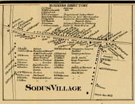 Sodus Village, New York 1858 Old Town Map Custom Print - Wayne Co.