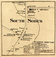 South Sodus, New York 1858 Old Town Map Custom Print - Wayne Co.