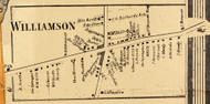 Williamson Village, New York 1858 Old Town Map Custom Print - Wayne Co.