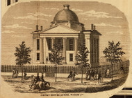Wayne Co. Court House, New York 1858 Old Town Map Custom Print - Wayne Co.