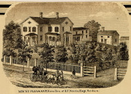 Mount Pleasant Farm, New York 1858 Old Town Map Custom Print - Wayne Co.