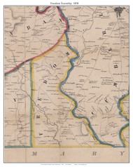 Freedom Township, Pennsylvania 1858 Old Town Map Custom Print - Adams Co.