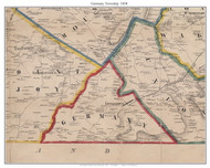 Germany Township, Pennsylvania 1858 Old Town Map Custom Print - Adams Co.
