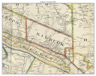 Kilbuck Township, Pennsylvania 1858 Old Town Map Custom Print - Adams Co.