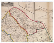 Lattimore Township, Pennsylvania 1858 Old Town Map Custom Print - Adams Co.