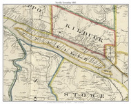 Neville Township, Pennsylvania 1858 Old Town Map Custom Print - Adams Co.