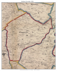 Strabane Township, Pennsylvania 1858 Old Town Map Custom Print - Adams Co.