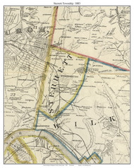 Sterrett Township, Pennsylvania 1883 Old Town Map Custom Print - Allegheny Co.