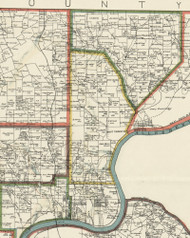 East Deer Township, Pennsylvania 1898 Old Town Map Custom Print - Allegheny Co.
