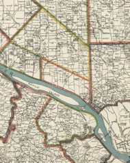 Kilburn Township, Pennsylvania 1898 Old Town Map Custom Print - Allegheny Co.