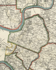 Penn Township, Pennsylvania 1898 Old Town Map Custom Print - Allegheny Co.