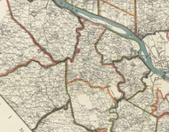 Robinson Township, Pennsylvania 1898 Old Town Map Custom Print - Allegheny Co.