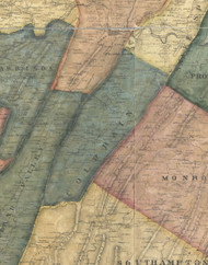 Colerain Township, Pennsylvania 1861 Old Town Map Custom Print - Bedford Co.
