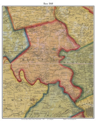 Bern Township, Pennsylvania 1860 Old Town Map Custom Print - Berks Co.