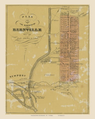 Borough of Bernville, Pennsylvania 1860 Old Town Map Custom Print - Berks Co.