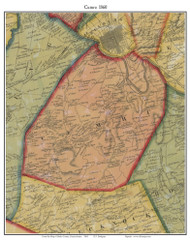 Cumru Township, Pennsylvania 1860 Old Town Map Custom Print - Berks Co.