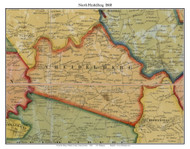 North Heidelberg Township, Pennsylvania 1860 Old Town Map Custom Print - Berks Co.