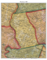 Ontelaunee Township, Pennsylvania 1860 Old Town Map Custom Print - Berks Co.