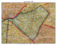 Ruscomb Manor Township, Pennsylvania 1860 Old Town Map Custom Print - Berks Co.
