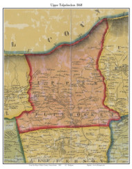 Upper Tulpehocken Township, Pennsylvania 1860 Old Town Map Custom Print - Berks Co.