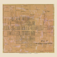 Womelsdorf Village, Pennsylvania 1860 Old Town Map Custom Print - Berks Co.