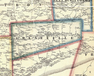Granville Township, Pennsylvania 1858 Old Town Map Custom Print - Bradford Co.