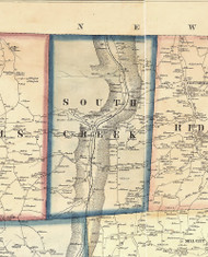 South Creek Township, Pennsylvania 1858 Old Town Map Custom Print - Bradford Co.
