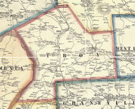 Troy Township, Pennsylvania 1858 Old Town Map Custom Print - Bradford Co.