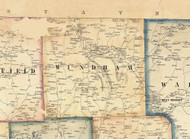 Windham Township, Pennsylvania 1858 Old Town Map Custom Print - Bradford Co.