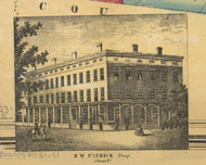 Patrick Property - Athens, Pennsylvania 1858 Old Town Map Custom Print - Bradford Co.