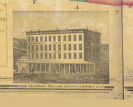 Troy Exchange - Troy, Pennsylvania 1858 Old Town Map Custom Print - Bradford Co.