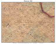 Plumstead Township, Pennsylvania 1860 Old Town Map Custom Print - Bucks Co.
