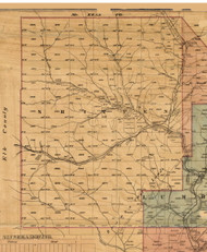 Shippen Township, Pennsylvania 1870 Old Town Map Custom Print - Cameron Co.