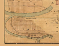 Driftwood - Gibson Township, Pennsylvania 1870 Old Town Map Custom Print - Cameron Co.