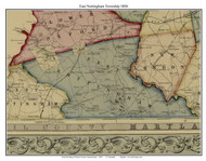 East Nottingham Township, Pennsylvania 1856 Old Town Map Custom Print - Chester Co.