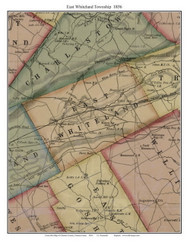 East Whiteland Township, Pennsylvania 1856 Old Town Map Custom Print - Chester Co.