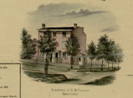 Painter Residence - Chester Co., Pennsylvania 1856 Old Town Map Custom Print - Chester Co.