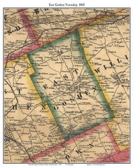 East Goshen Township, Pennsylvania 1860 Old Town Map Custom Print - Chester Co.