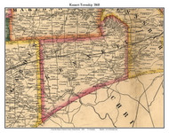 Kennett Township, Pennsylvania 1860 Old Town Map Custom Print - Chester Co.