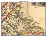 Schuylkill Township, Pennsylvania 1860 Old Town Map Custom Print - Chester Co.