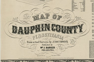 Title of Source Map - Dauphin Co., Pennsylvania 1858 - NOT FOR SALE - Dauphin Co.