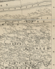 East Hanover Township, Pennsylvania 1858 Old Town Map Custom Print - Dauphin Co.