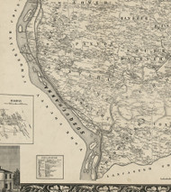 Lower Swatara Township, Pennsylvania 1858 Old Town Map Custom Print - Dauphin Co.