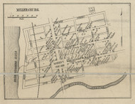 Millerburg - Dauphin Co., Pennsylvania 1858 Old Town Map Custom Print - Dauphin Co.