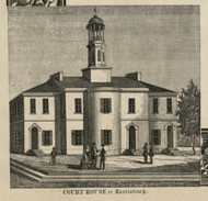 Court House at Harrisburg - Dauphin Co., Pennsylvania 1858 Old Town Map Custom Print - Dauphin Co.