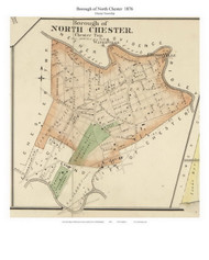 Borough of North Chester, Pennsylvania 1876 Old Town Map Custom Print - Delaware Co.