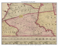 East Nottingham Township, Pennsylvania 1847 Old Town Map Custom Print - Chester Co.