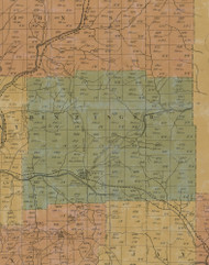 Benzinger Township, Pennsylvania 1855 Old Town Map Custom Print - Elk Co.