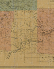 Jay Township, Pennsylvania 1855 Old Town Map Custom Print - Elk Co.